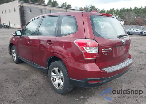 2016 Subaru Forester 2.5I z USA, uszkodzony, nr VIN JF2SJAAC0GG504376